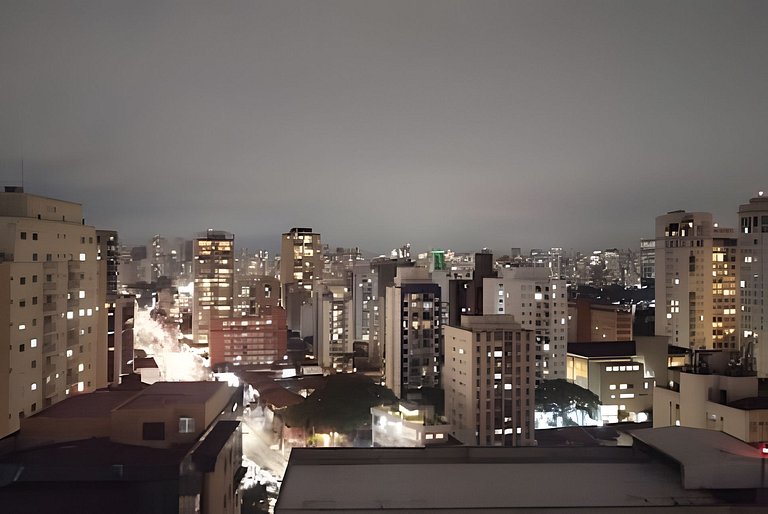 Flat Hotel Moema com piscina e sofá cama(Apto 508)