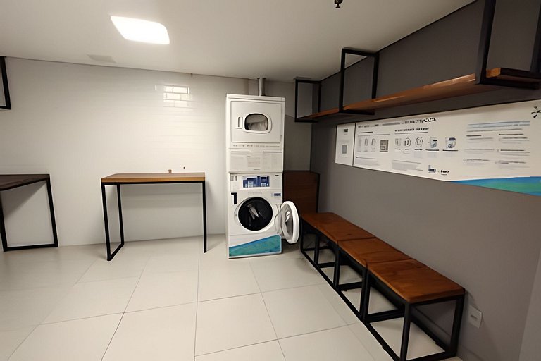 Flat Hotel Moema com piscina e sofá cama(Apto 508)