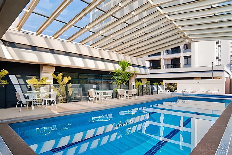 Flat Hotel Aeroporto Congonhas com piscina (110H)