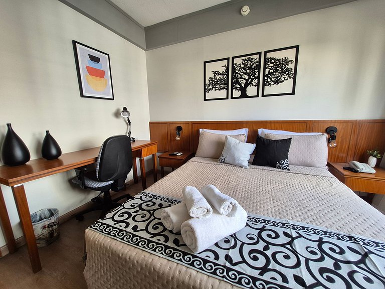 Flat c/ Ar condicionado 550m Hospital São Paulo (UH903)