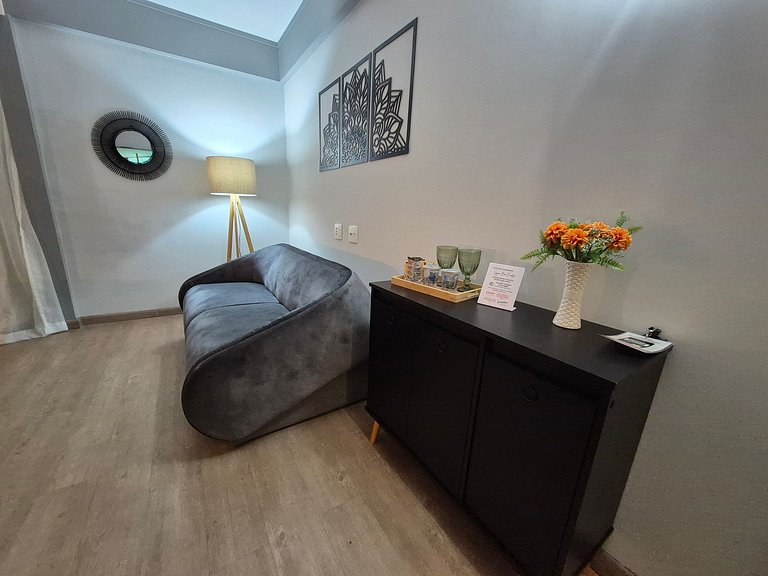 Flat c/ Ar condicionado 550m Hospital São Paulo (UH903)