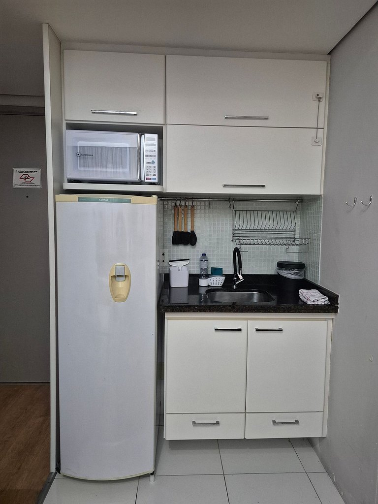 Flat Hotel Moema com piscina e sofá cama(Apto 508)