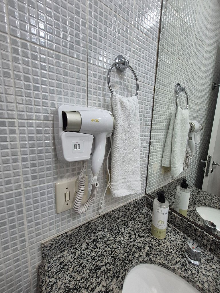 Flat Hotel Moema com piscina e sofá cama(Apto 508)