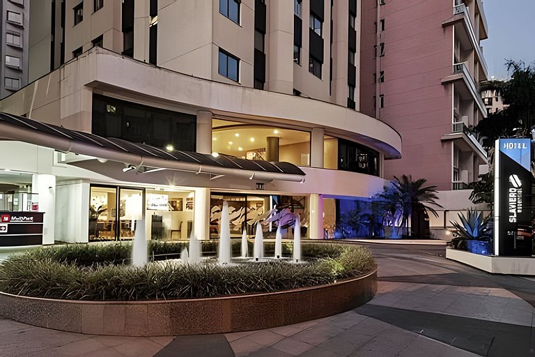 Flat Hotel Moema Av. Rouxinol com piscina (SL206)