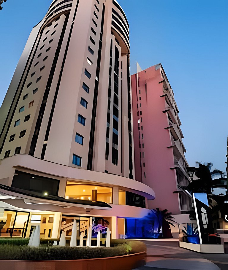 Flat Hotel Moema Av. Rouxinol com piscina (SL206)