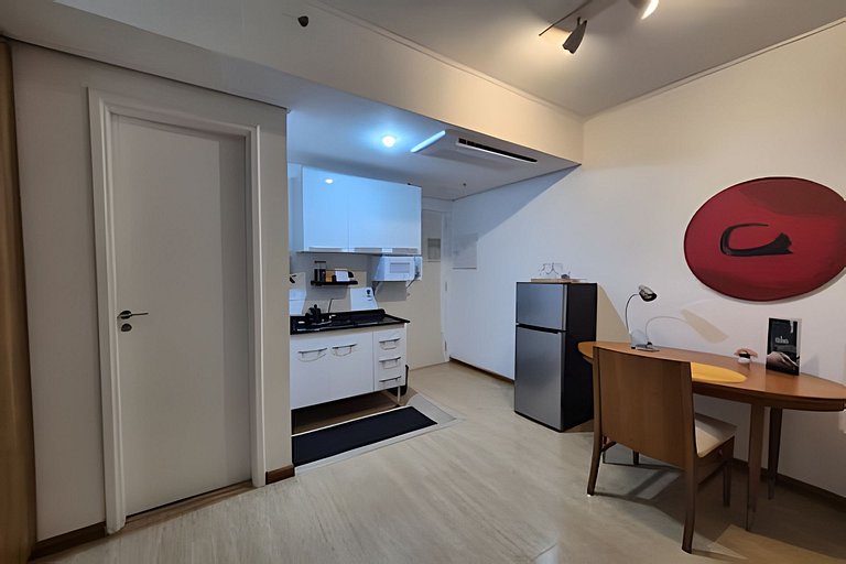 Flat Hotel Moema Av. Rouxinol com piscina (SL206)