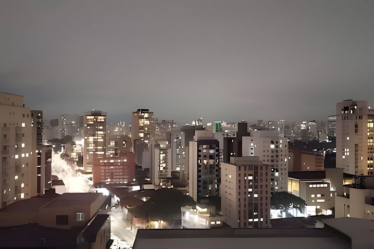 Flat Hotel Moema Av. Rouxinol com piscina (SL206)