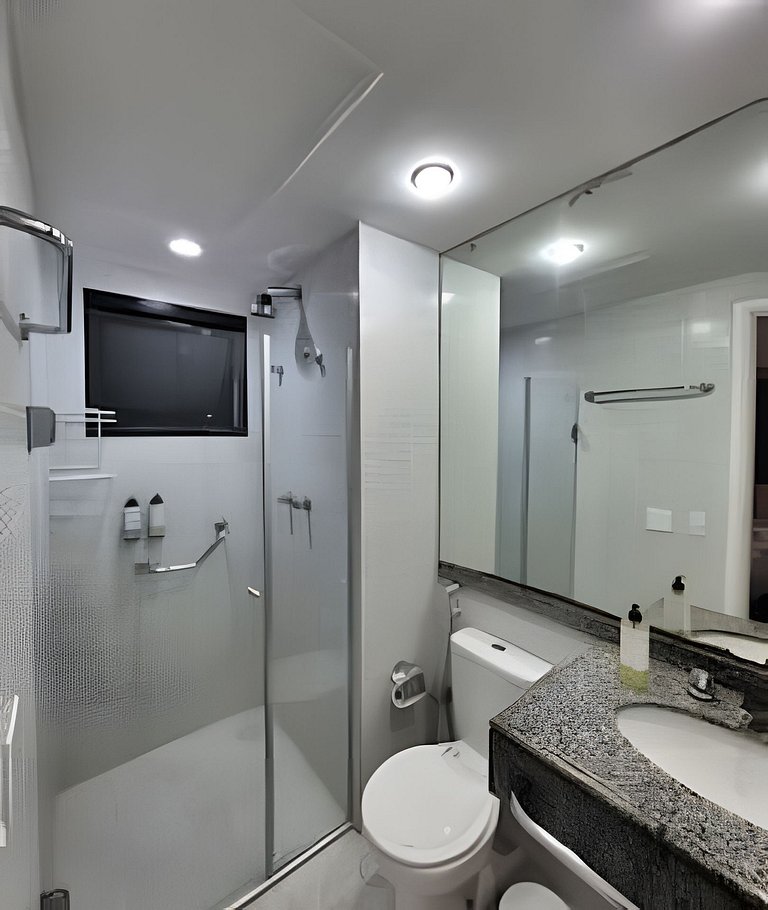 Flat Hotel Moema Av. Rouxinol com piscina (SL206)
