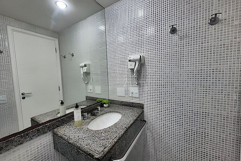 Flat Hotel Moema Av. Rouxinol com piscina (SL206)