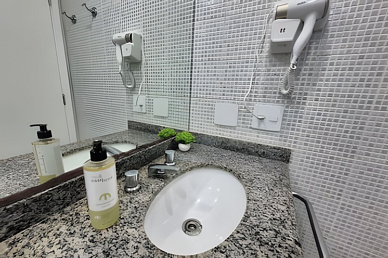 Flat Hotel Moema Av. Rouxinol com piscina (SL206)