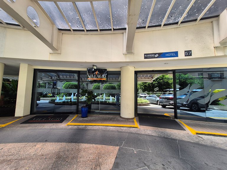 Flat Hotel Moema com piscina e sofá cama(Apto 508)