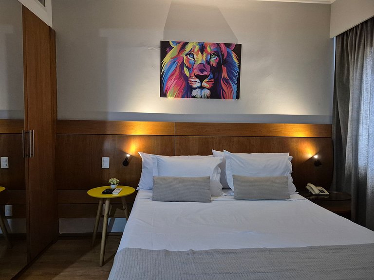 Flat Hotel Moema com piscina e sofá cama(Apto 508)