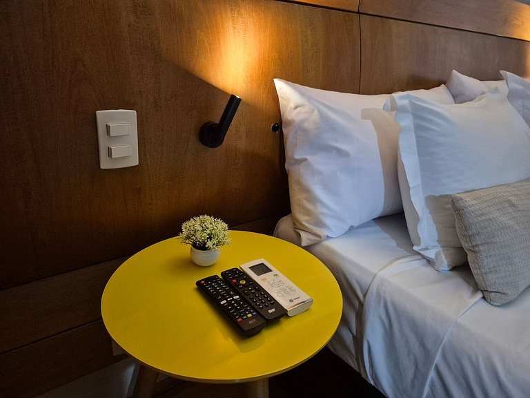Flat Hotel Moema com piscina e sofá cama(Apto 508)