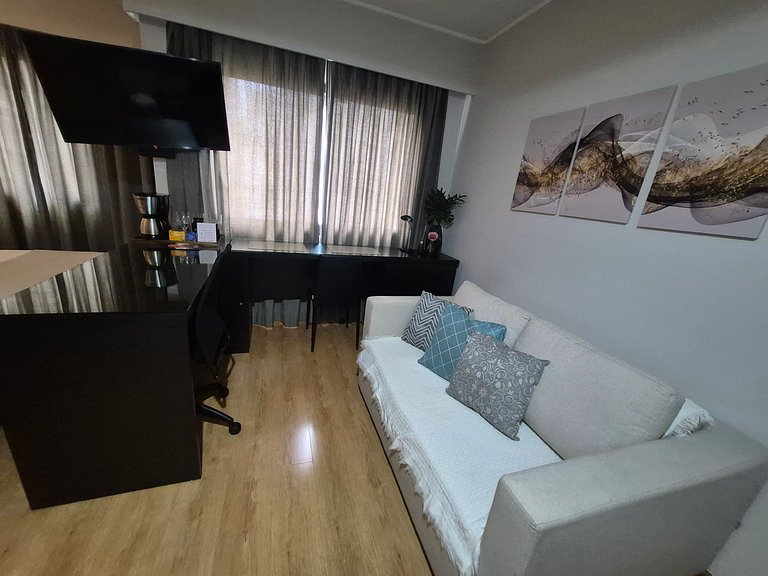 Flat Hotel Moema com piscina e sofá cama(Apto 508)