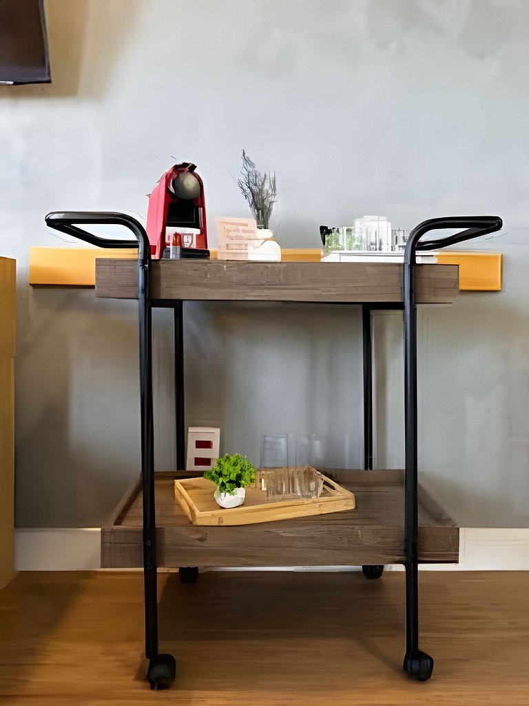 Flat Moderno em Congonhas com sofá-cama 1113