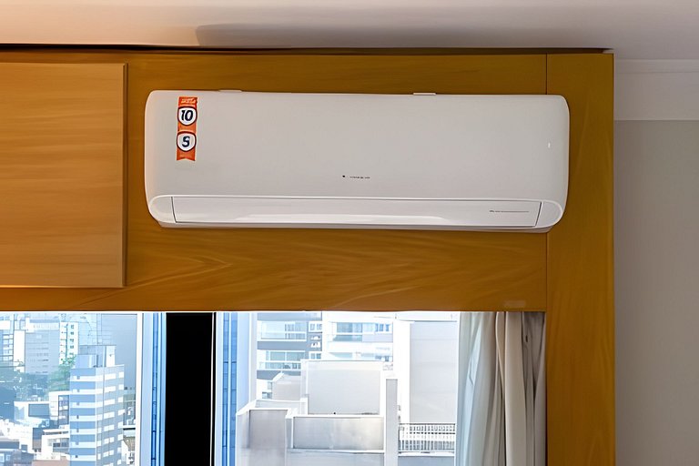 Flat Moderno em Congonhas com sofá-cama 1113