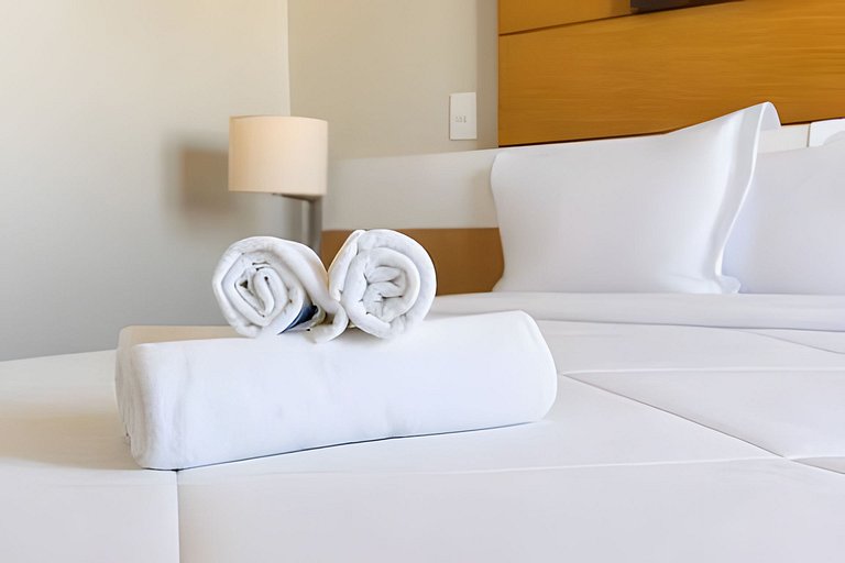 Flat Moderno em Congonhas com sofá-cama 1113