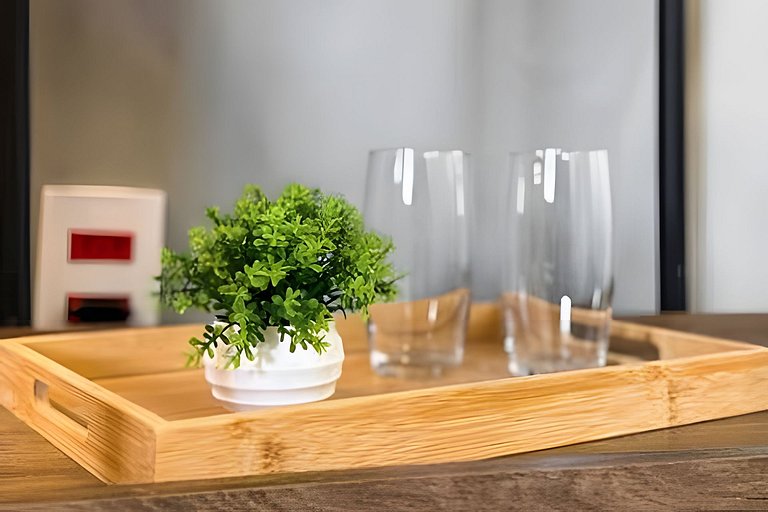 Flat Moderno em Congonhas com sofá-cama 1113