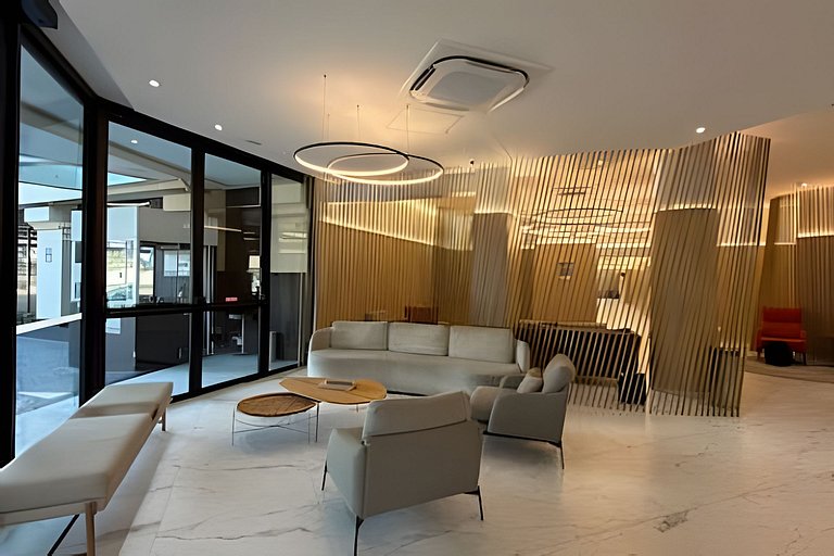 Flat Moderno em Congonhas com sofá-cama 1113