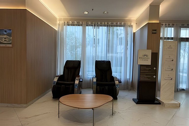 Flat Moderno em Congonhas com sofá-cama 1113