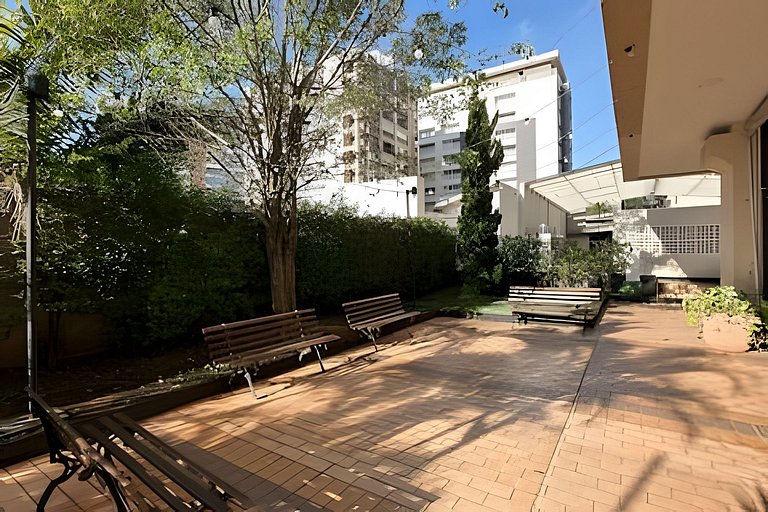 Flat Moderno em Congonhas com sofá-cama 1113